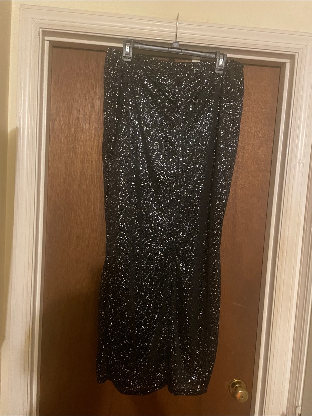 SHEIN Black Sequin Maxi Dress